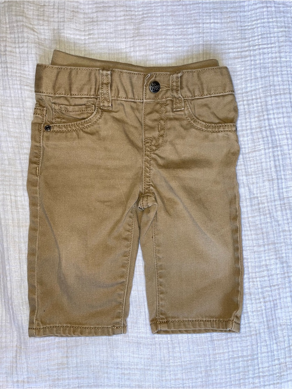 1989 Place Kids Tan Pull-On Twill Pants